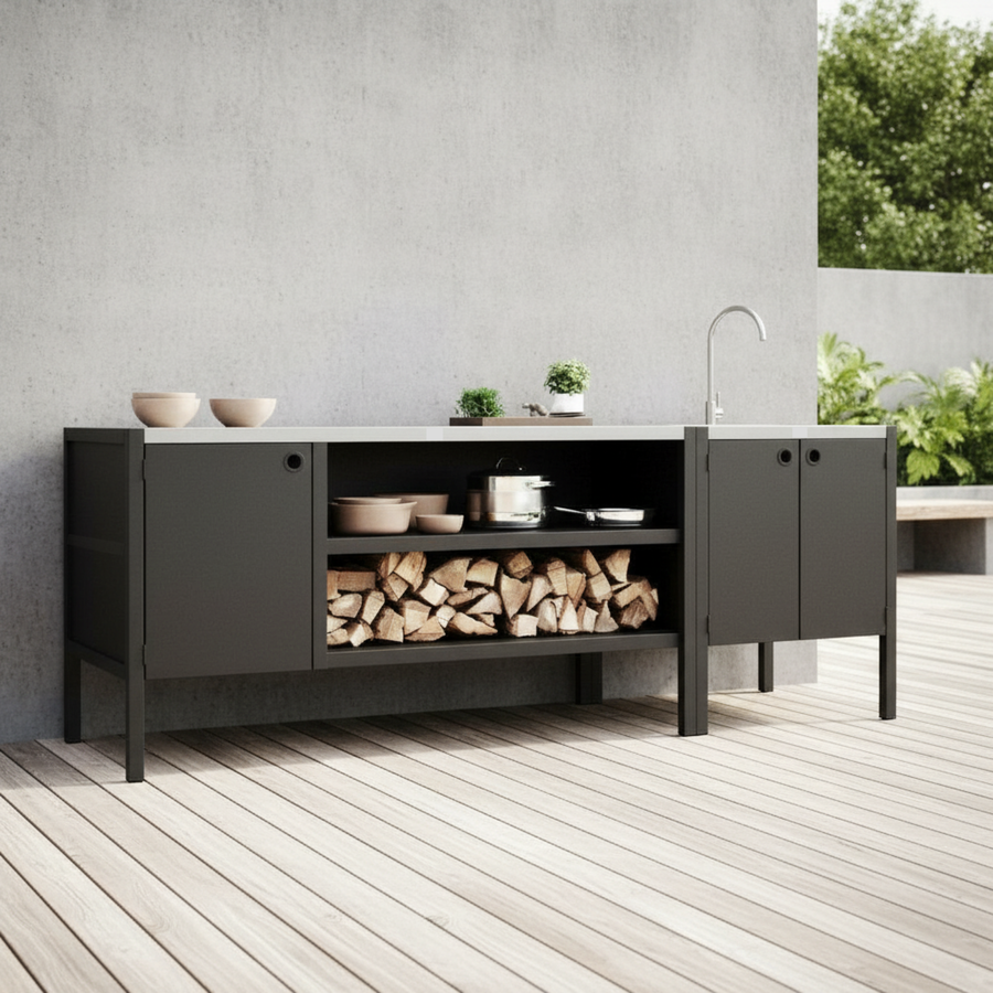 UMAMI ulkokokkipaketti, pesumoduuli sekä moduuli 3, musta / ruostumaton