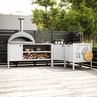 UMAMI ulkokokkipaketti, pesumoduuli, kulmamoduuli, moduuli 3, valkoinen / ruostumaton