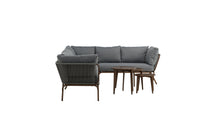 Roxo kulmasohva sohvapöydällä - ruskea / harmaa