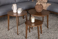 Roxo kulmasohva sohvapöydällä - ruskea / harmaa