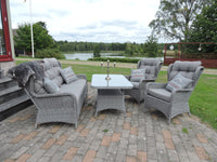 Washington-sohvasetti sohvapöydällä - harmaa / harmaa