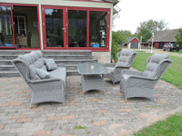 Washington-sohvasetti sohvapöydällä - harmaa / harmaa