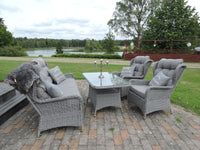 Washington-sohvasetti sohvapöydällä - harmaa / harmaa