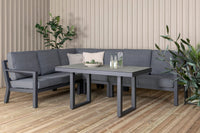 Barcelona kulmasohva sohvapöydällä - musta