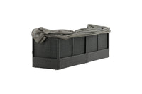 Nopy aurinkosänky katolla - musta / harmaa