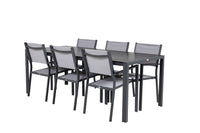 Break suorakulmainen ruokailuryhmä Copacabana-tuoleilla
