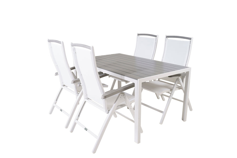 Break Suorakulmainen Ruokaryhmä Albany säädettävällä tuolilla 