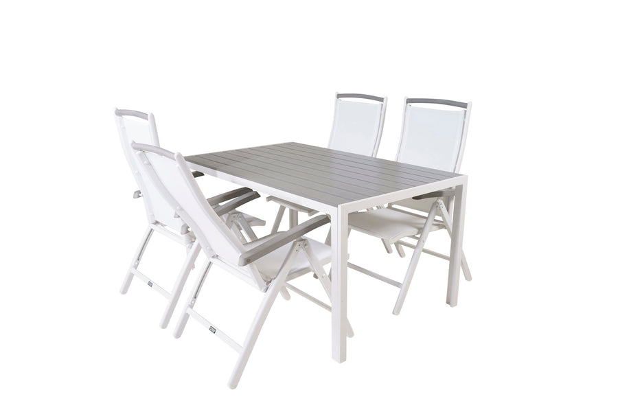 Break Suorakulmainen Ruokaryhmä Albany säädettävällä tuolilla 