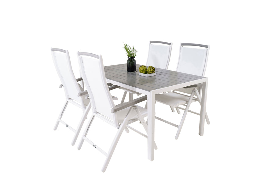 Break Suorakulmainen Ruokaryhmä Albany säädettävällä tuolilla 