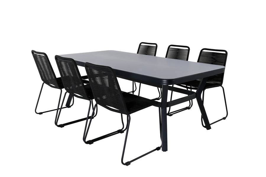 Ruokaryhmä Virya tuoleilla Lindos