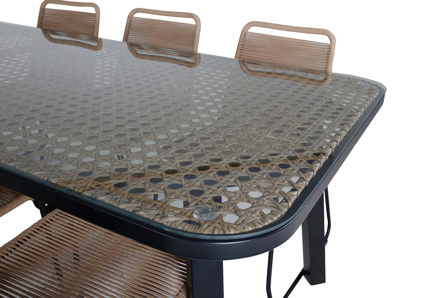 Paola Rektangulär Matgrupp