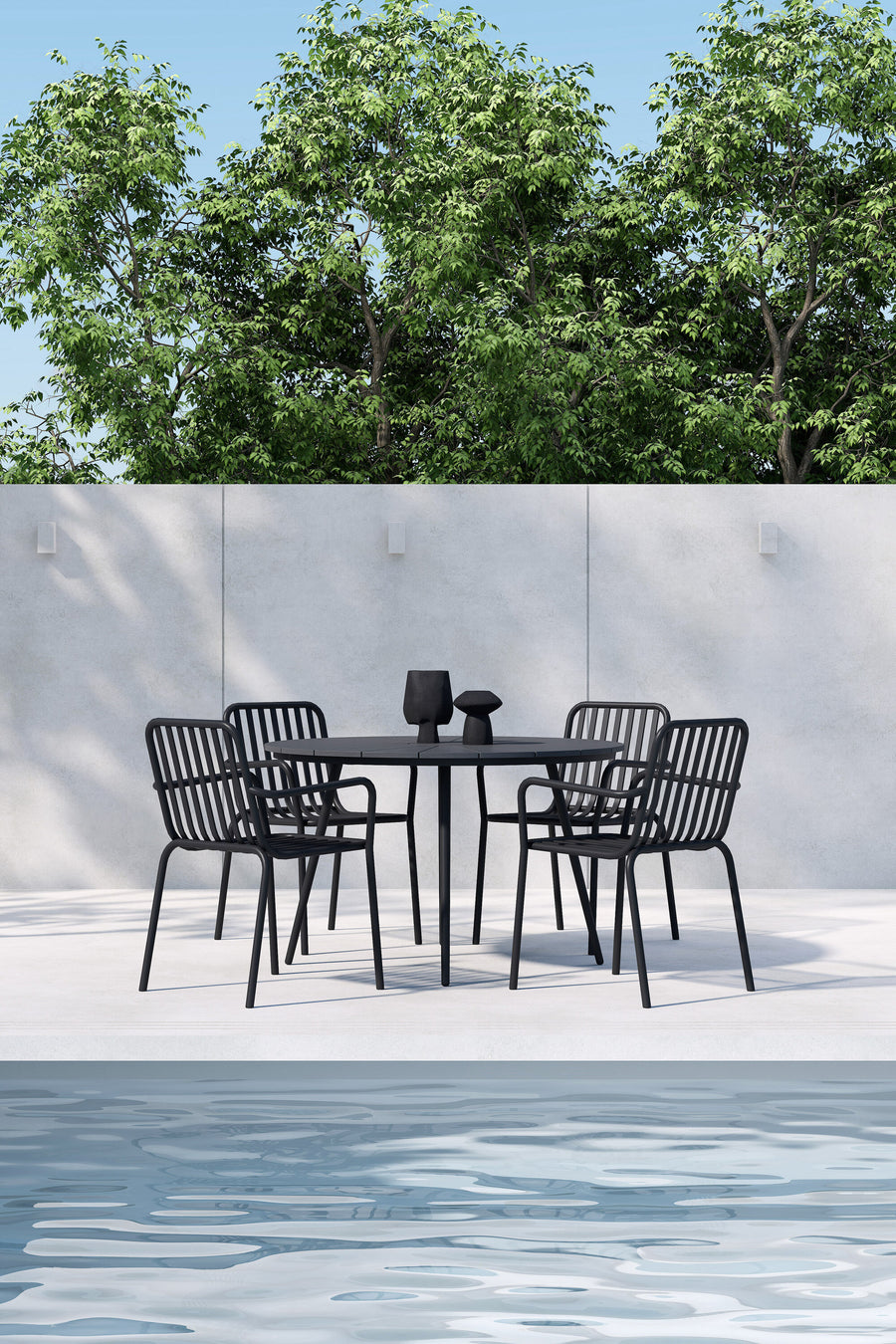 San Vito Ruokailuryhmä Peking-tuolien kanssa 