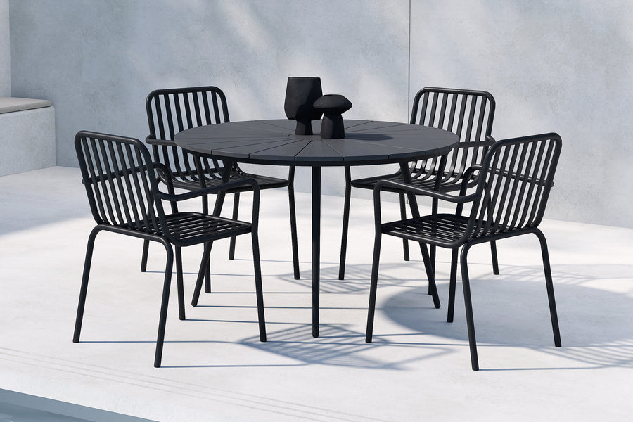 San Vito Ruokailuryhmä Peking-tuolien kanssa 