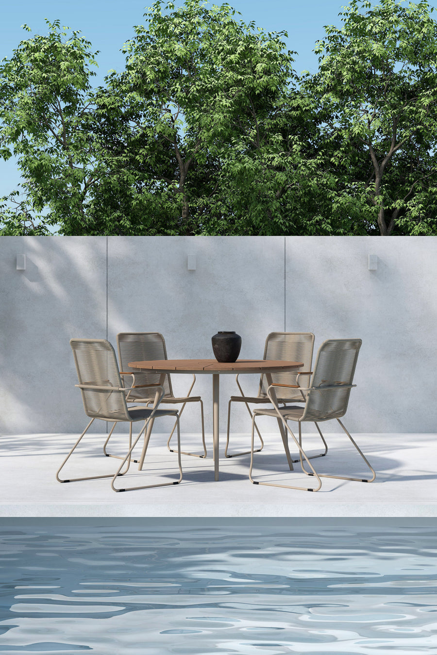 San Vito -ruokaryhmä Bois-tuoleilla 