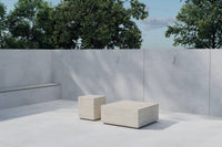 Lissabon Side Table 40x40x45 cm + Lissabon Side Table 80x80x35 cm - Beige