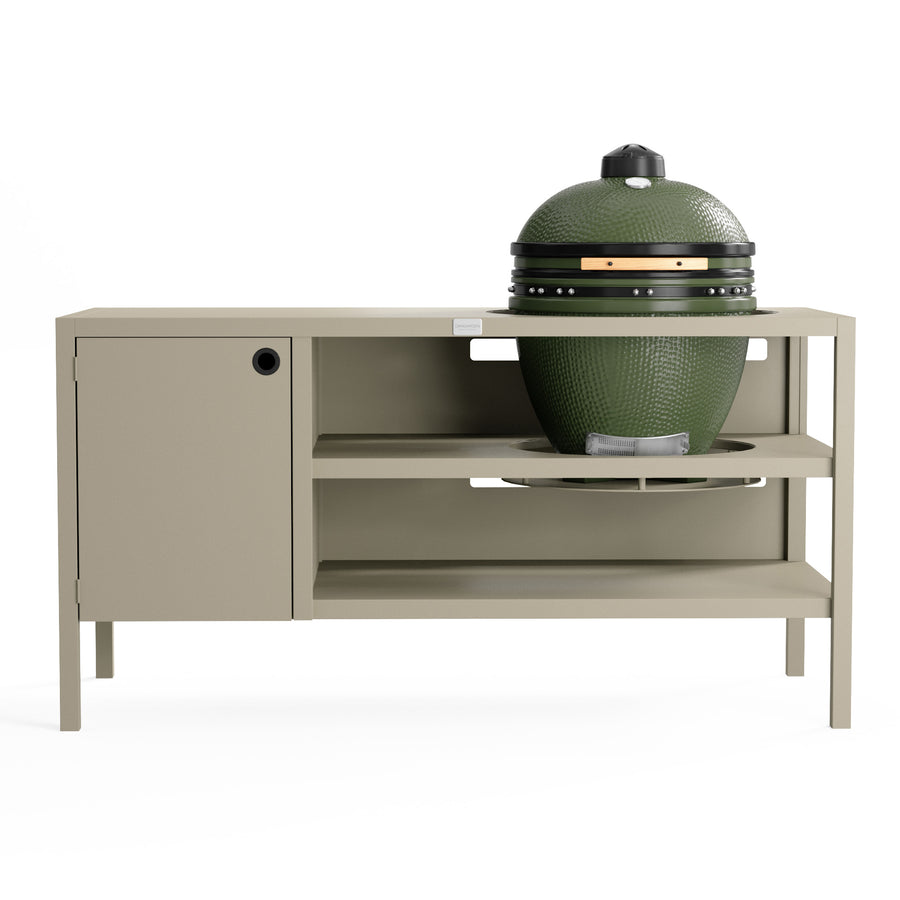 UMAMI Ulkokeittiö Moduuli 3 kamadolle + Kamado SUMO Midi, beige/vihreä