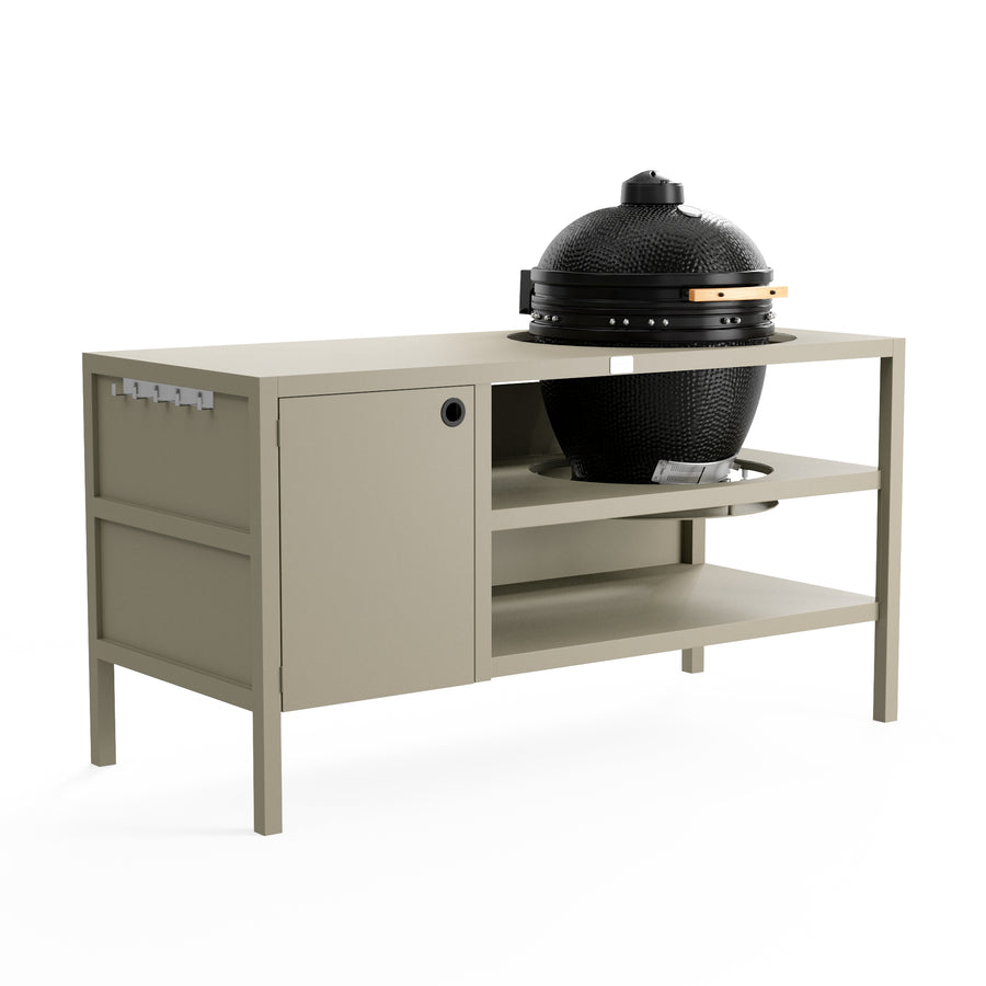 UMAMI Ulkokeittiömoduuli 3 kamadolle + Kamado SUMO Midi, beige / musta