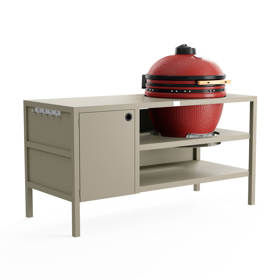 UMAMI Ulkokeittiö Moduuli 3 kamadolle + Kamado BONO Limited, beige / punainen