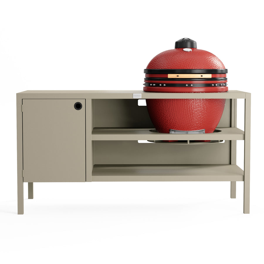 UMAMI Ulkokeittiö Moduuli 3 kamadolle + Kamado BONO Limited, beige / punainen