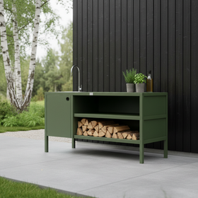 UMAMI moduuli 3 ulkokeittiö pesualtaalla