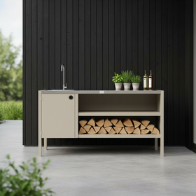 UMAMI moduuli 3 ulkokäyttöön keittiö pesualtaalla