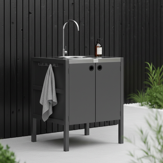 UMAMI ulkokokkipaketti, pesumoduuli, moduuli 1 ja moduuli 2, musta / ruostumaton