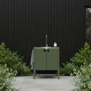 UMAMI ulkokeittiöpaketti, allasmoduuli sekä moduuli 3, vihreä / ruostumaton