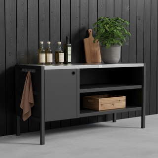 UMAMI ulkokokkipaketti, pesumoduuli, kulmamoduuli, moduuli 3, musta / ruostumaton