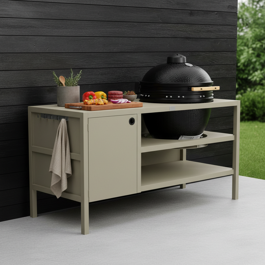 UMAMI Ulkokokkausmoduuli 3 kamadolle + Kamado SUMO Maxi, beige / musta