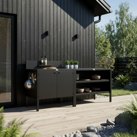 Erikoishinta UMAMI ulkokeittiö moduuli 1 + 2, sisältää suojapeitteen, musta