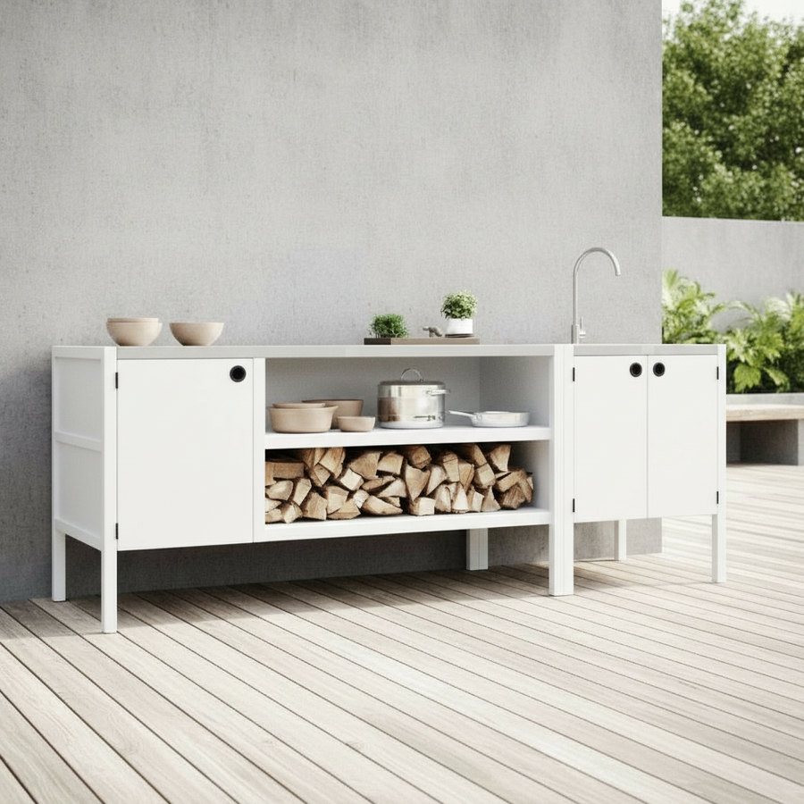 UMAMI ulkokokkipaketti, pesumoduuli sekä moduuli 3, valkoinen / ruostumaton