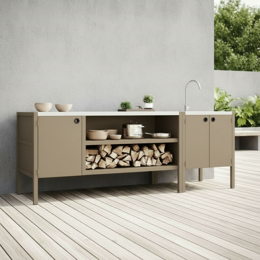 UMAMI ulkokokkipaketti, pesumoduuli sekä moduuli 3, beige / ruostumaton