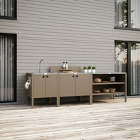 UMAMI ulkokokkipaketti, pesumoduuli, moduuli 1 ja moduuli 2, beige / ruostumaton