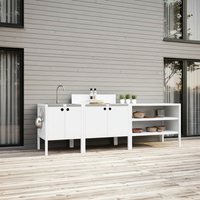 UMAMI ulkokokkipaketti, pesumoduuli, moduuli 1 ja moduuli 2, valkoinen / ruostumaton