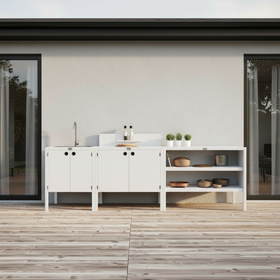 UMAMI ulkokokkipaketti, pesumoduuli, moduuli 1 ja moduuli 2, valkoinen