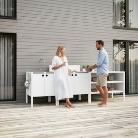 UMAMI ulkokokkipaketti, pesumoduuli, moduuli 1 ja moduuli 2, valkoinen / ruostumaton