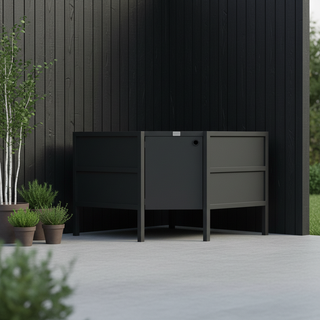 UMAMI ulkokeittiöpaketti, allasmoduuli, kulmamoduuli, moduuli 3, musta