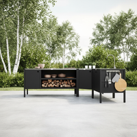 UMAMI ulkokokkipaketti, pesumoduuli, kulmamoduuli, moduuli 3, musta / ruostumaton