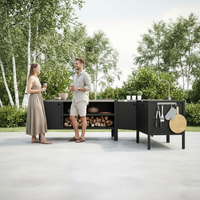 UMAMI ulkokokkipaketti, pesumoduuli, kulmamoduuli, moduuli 3, musta / ruostumaton