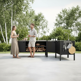 UMAMI ulkokokkipaketti, pesumoduuli, kulmamoduuli, moduuli 3, musta / ruostumaton