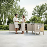 UMAMI ulkokokkipaketti, pesumoduuli, kulmamoduuli, moduuli 3, beige / ruostumaton