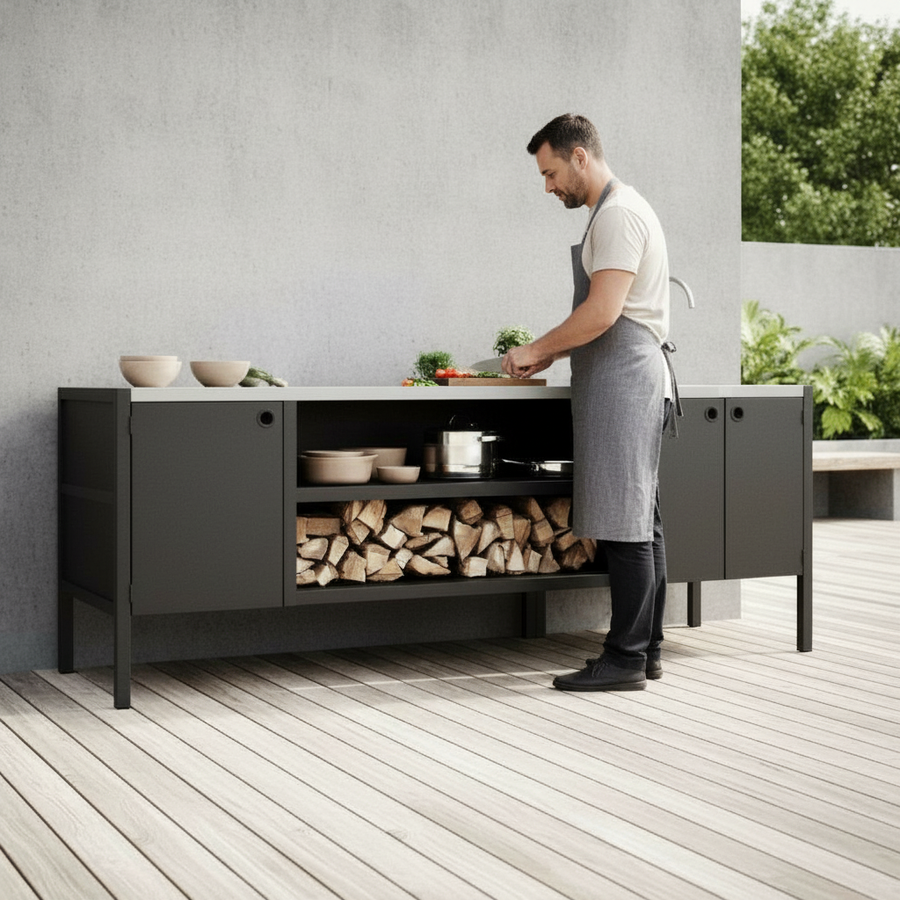 UMAMI ulkokokkipaketti, pesumoduuli sekä moduuli 3, musta / ruostumaton