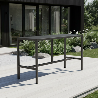 Umami-moduuli 3 baaripöydällä ja 3 baarituolilla, musta