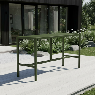 UMAMI baaripöytä 172 cm kuuden baarituolin kanssa, vihreä