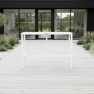 UMAMI baaripöytä 123 cm neljällä baarituolilla, valkoinen