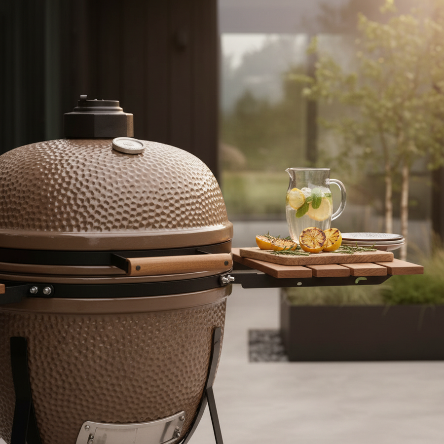 Kamado Nordic Flame 25" med underrede och sidobord