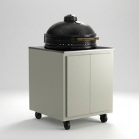 Gastro-ulkokeittiöyhdistelmä, jossa 3 moduulia + Kamado Nordic Flame 25"