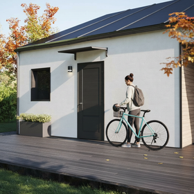 MODERN sisäänkäyntikatto, L130 x D85 x K27,5 cm, musta