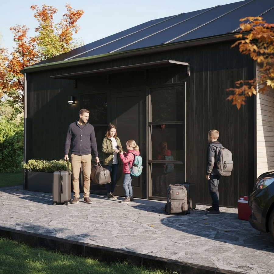 MODERN sisäänkäyntikatto, L390 x D85 x H27,5 cm, musta