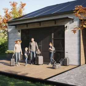 MODERN sisäänkäyntikatto, L520 x D85 x H27,5 cm, musta